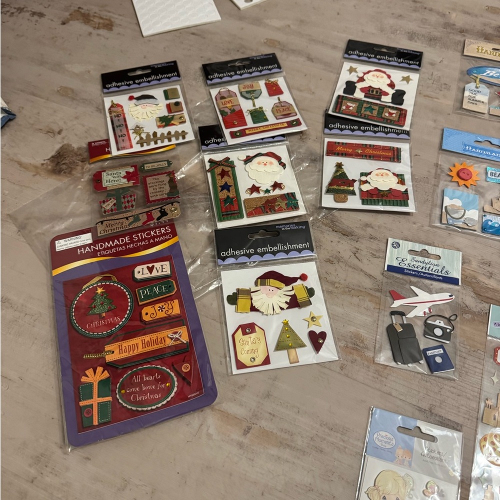 Colorful Scrapbook Paper and Stickers Set - Picture 9 of 15